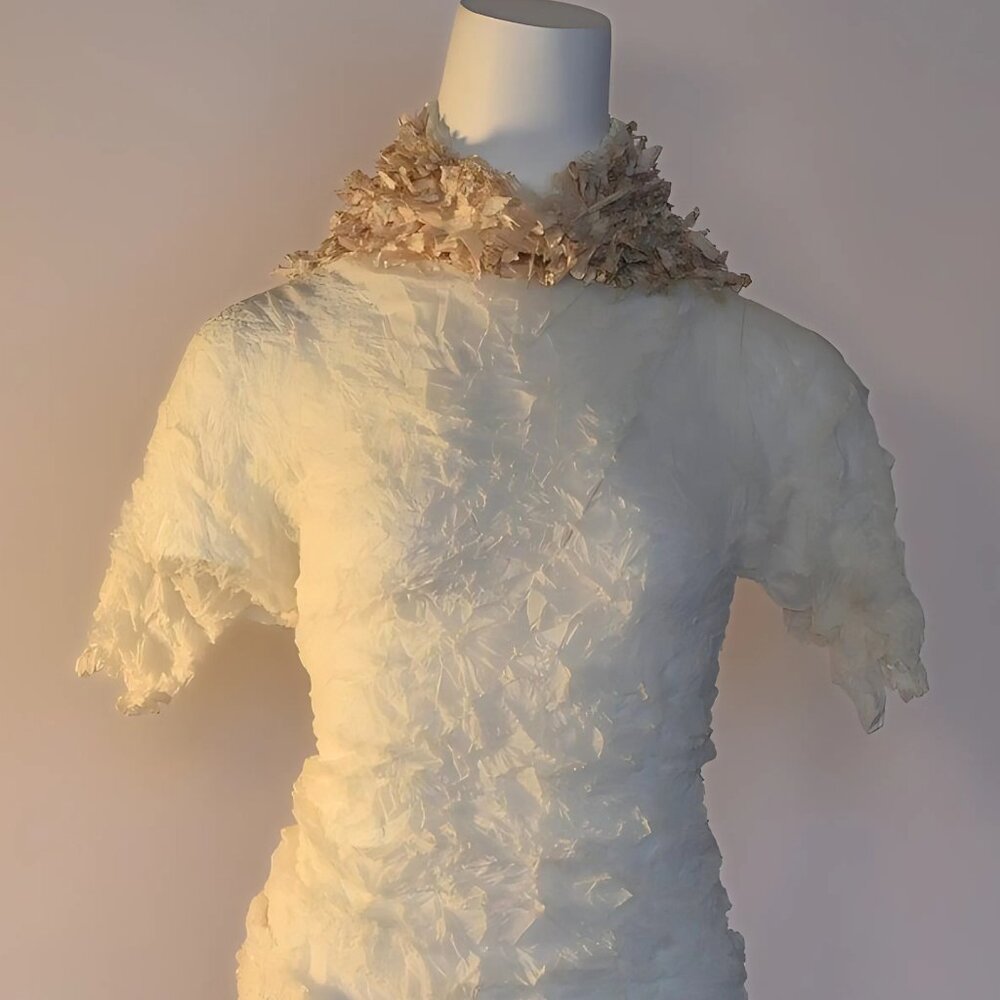 Issey Miyake x Naoki Takizawa S/S 2003 Crinkled Blouse (Vintage)